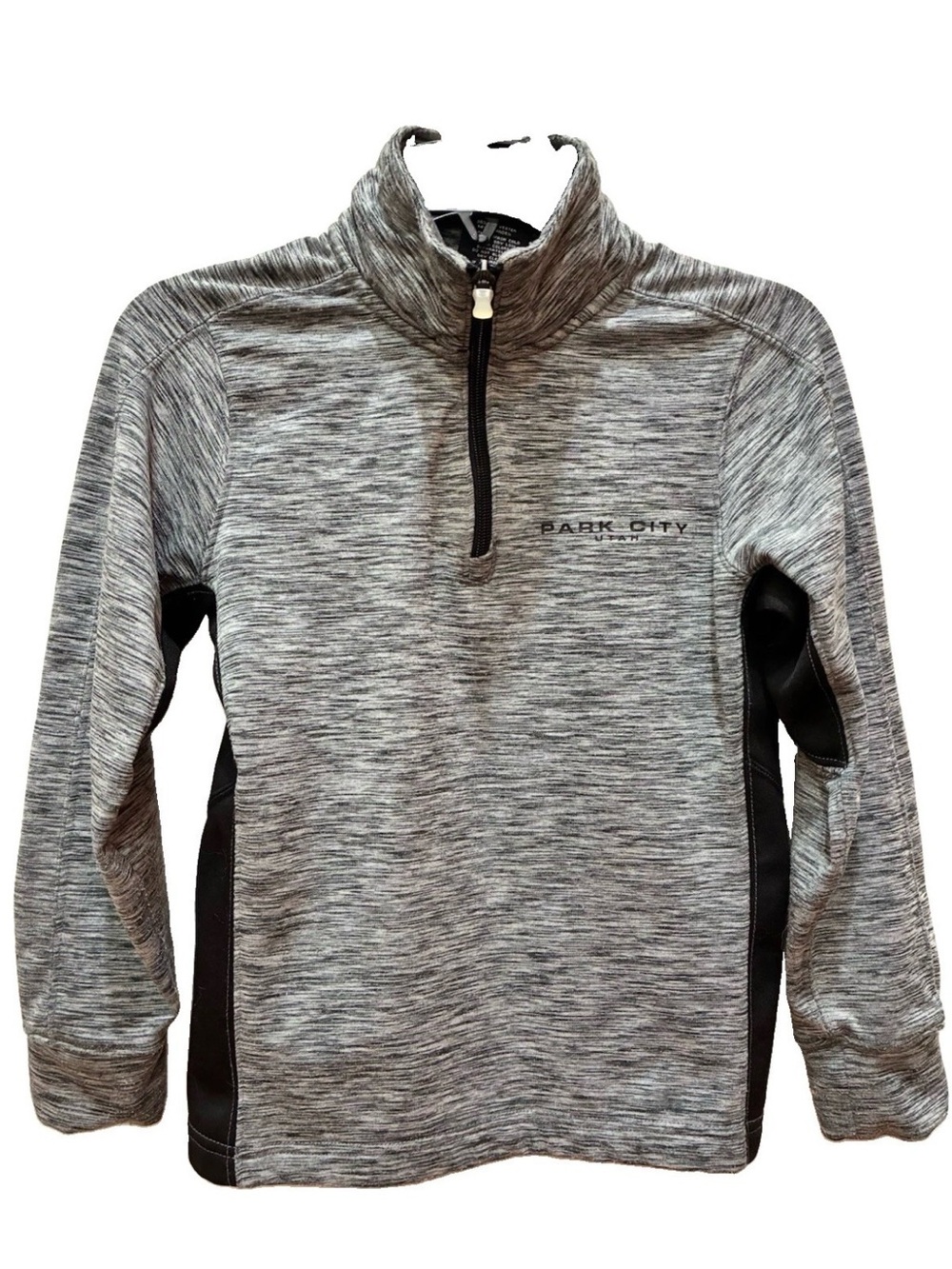 Outfitter Trading Co Kids Gray 1/4 Zip Pullover “Park City Utah” Size S